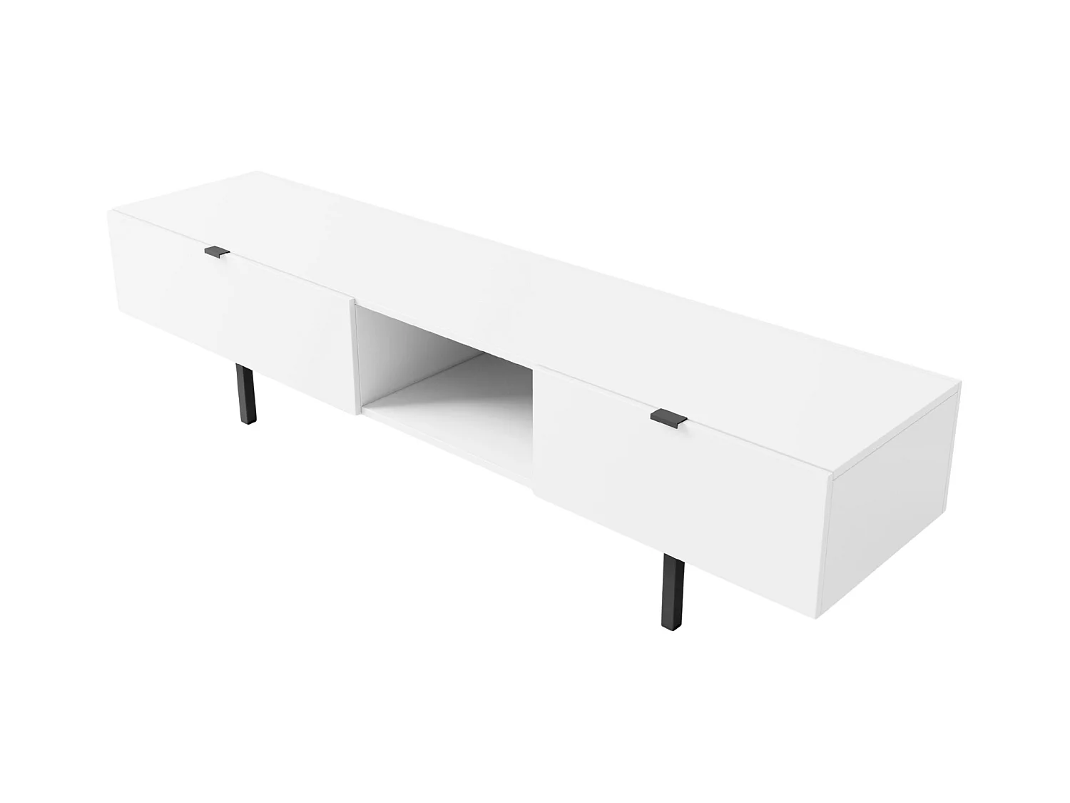 Biała szafka RTV z szufladą Skandica MYWAY / szer. 180 cm