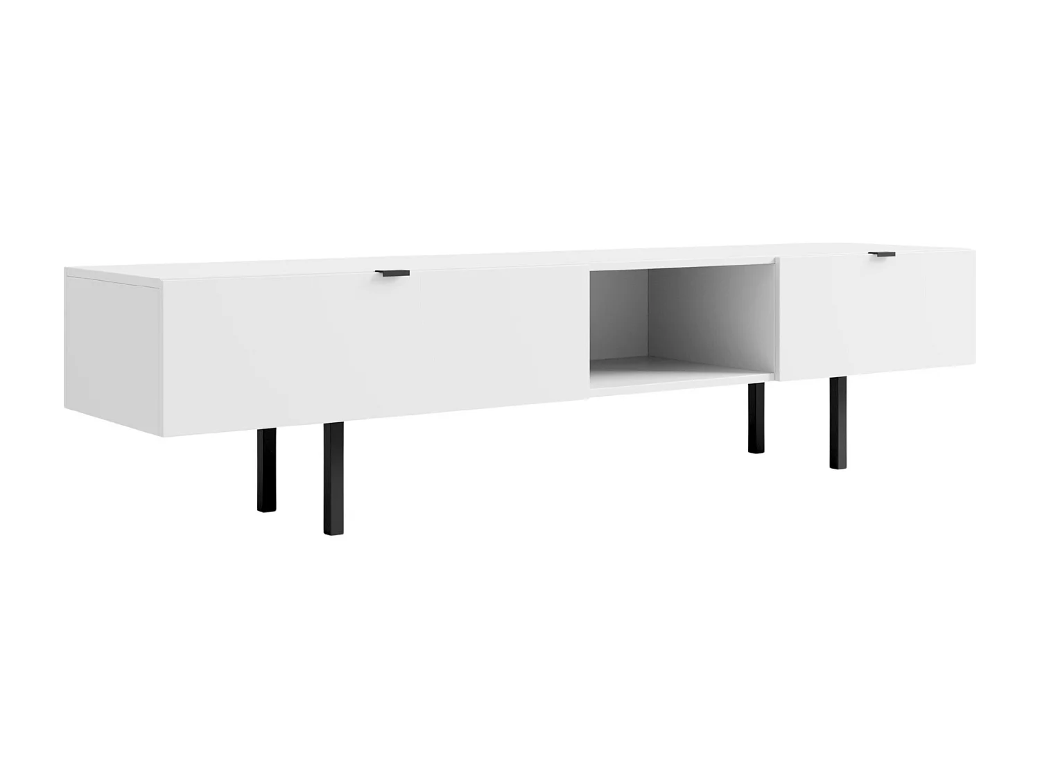 Lowboard Myway, weiß, 1 schublade, minimalistisch, 180 cm