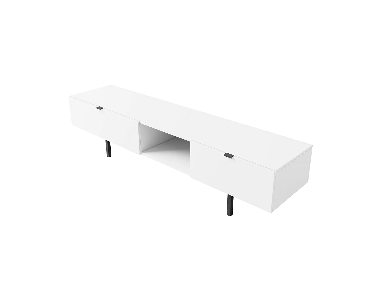 Biała szafka RTV z szufladą Skandica MYWAY / szer. 180 cm