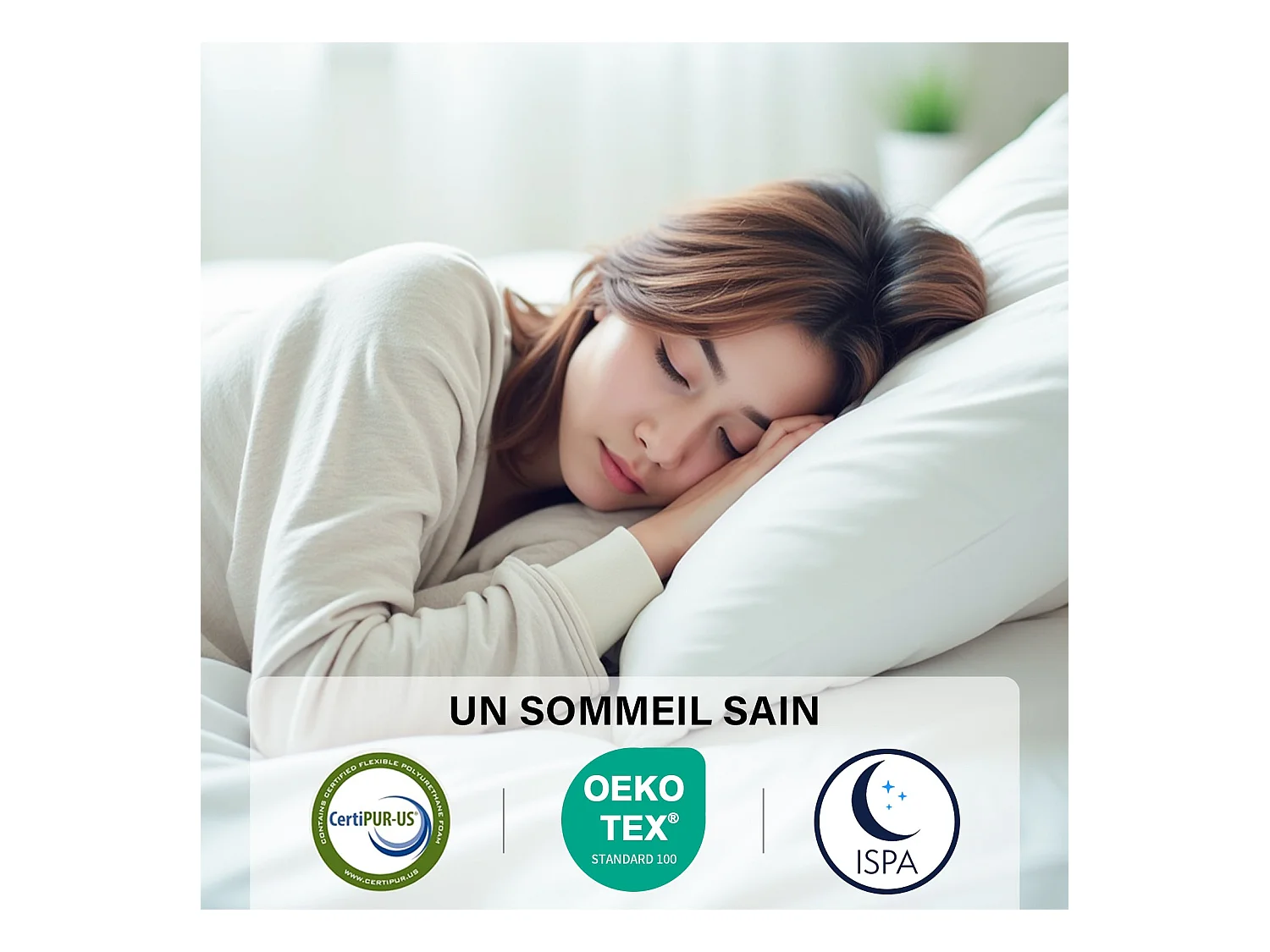 Ensemble Matelas à ressorts +Sommier à Lattes sur Pieds, 90x190cm, Epaisseur du Matelas 22cm