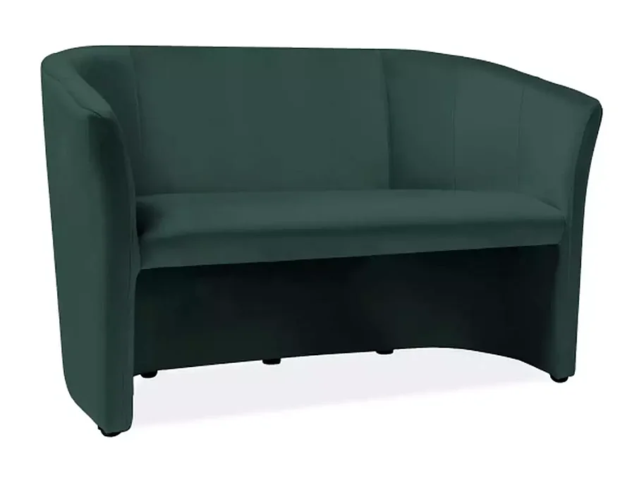 Canapé cabriolet TISSO velours vert 2 places