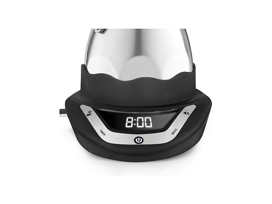 Cafetière Électrique Moka Timer 3T Bialetti - Programmable avec Écran LED
