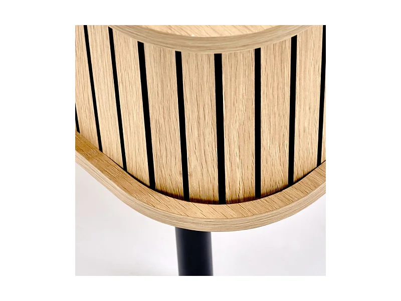 Table basse contours lamelles 90 x 50 cm Fany