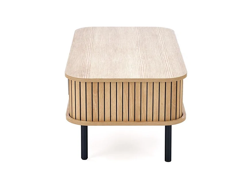 Table basse contours lamelles 90 x 50 cm Fany