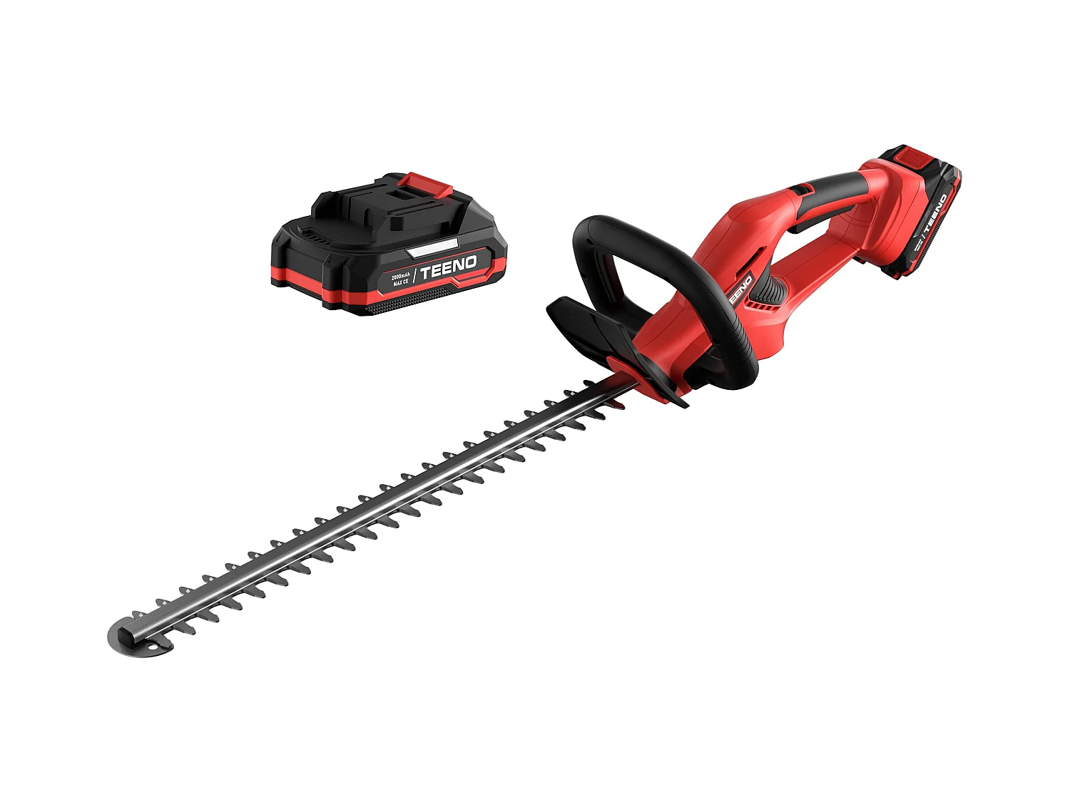 Taille-haie sans Fil 2.0Ah Li-on Batterie,  Diamètre de Coupe 16 mm, La poignée est orientable à 180°