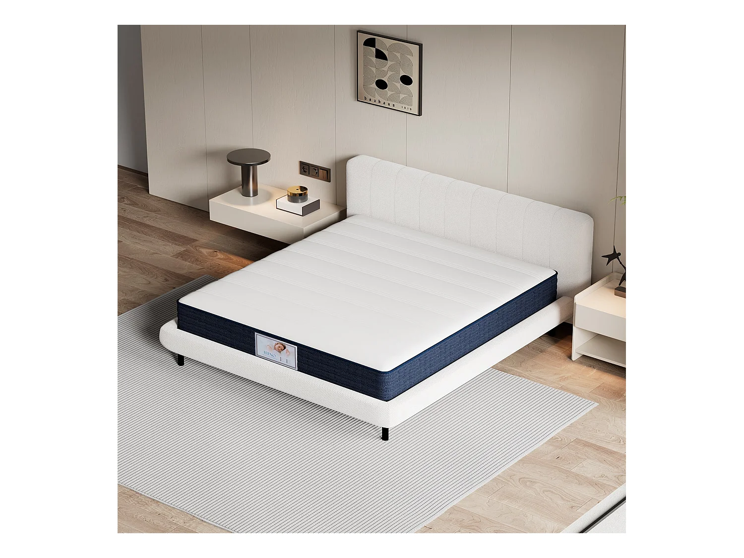 Matelas à ressorts 160x200 cm, épaisseur 20 cm