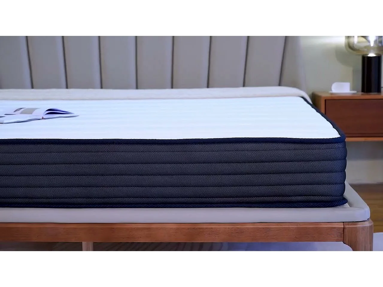 DEWINNER Matelas Ressort 140x190cm  - Epaisseur 22 cm