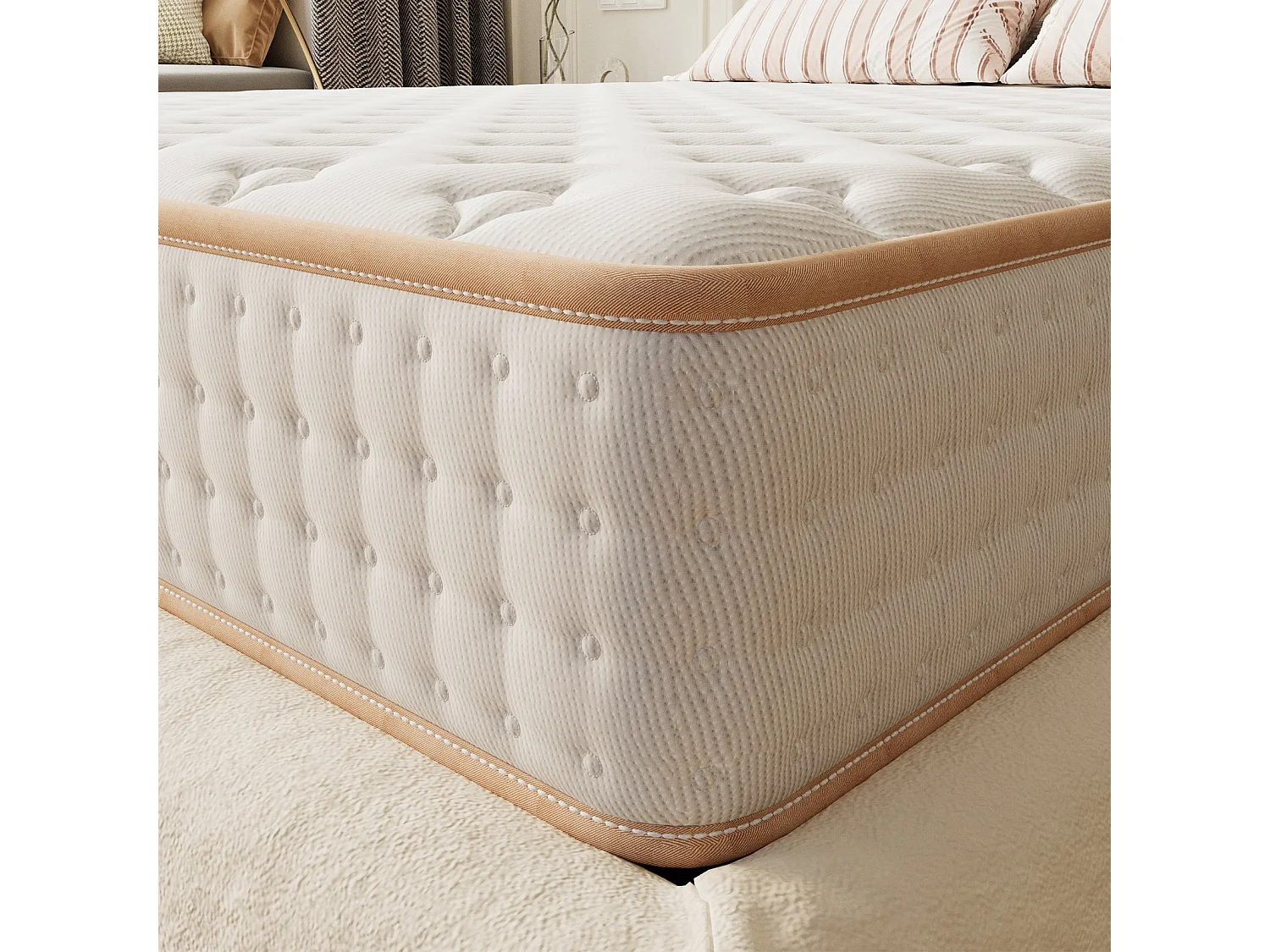 Matelas en Mousse 90x190cm，Épaisseur 18cm