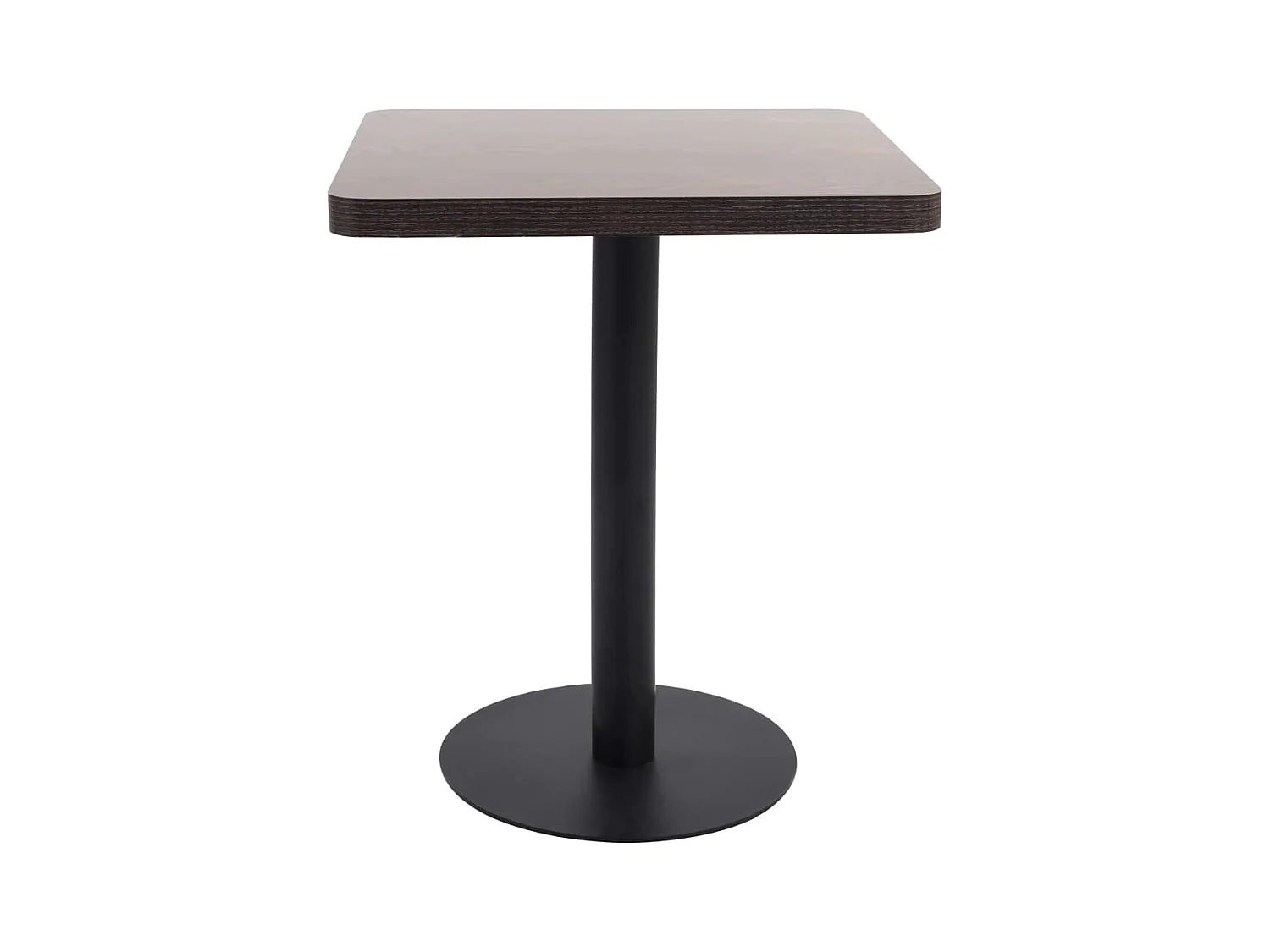 Table de bistro Marron foncé 60x60 cm MDF FR778640