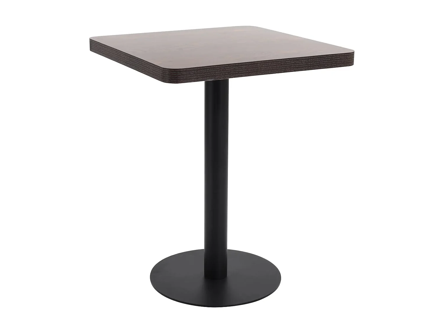 Table de bistro Marron foncé 60x60 cm MDF FR778640