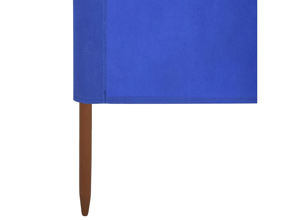 Paravent 9 panneaux Tissu 1200 x 80 cm Bleu azuré FR860754