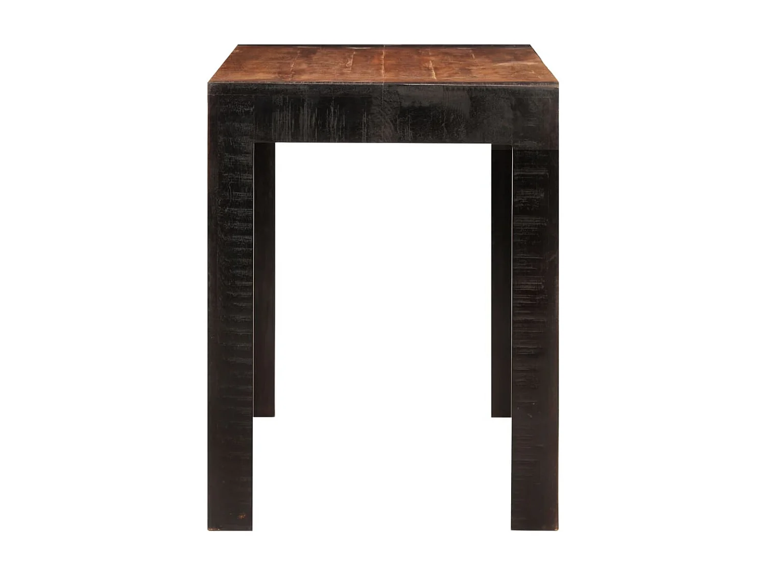 Table à dîner marron miel 120x60x76 cm bois de manguier massif FR101592