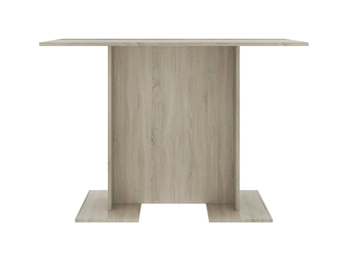 Mesa de comedor madera contrachapada roble sonoma 110x60x75cm ES750058