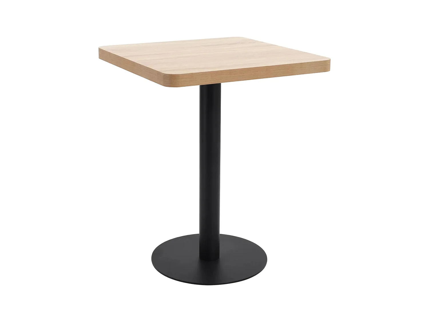 Table de bistro marron clair 60x60 cm MDF FR629557