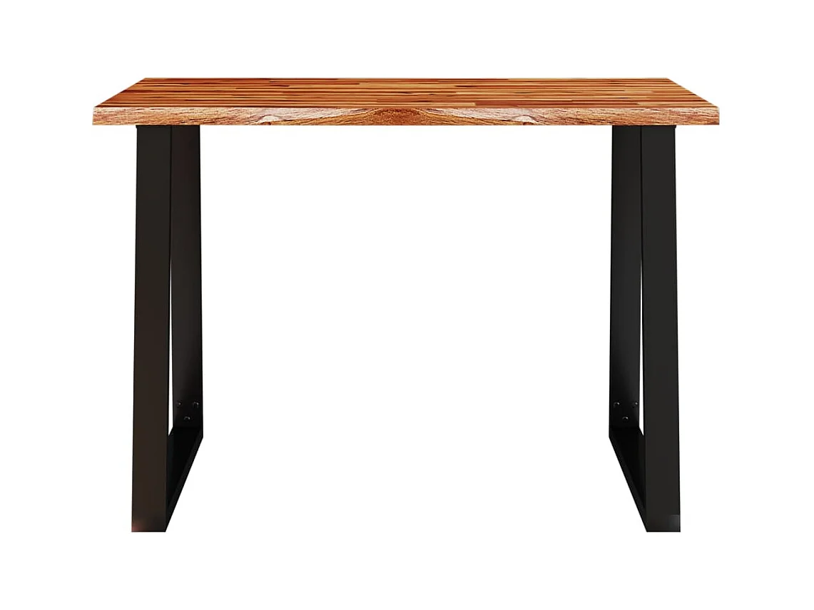 Table à manger 110x70x75 cm bois d'acacia solide à bord vif FR125199