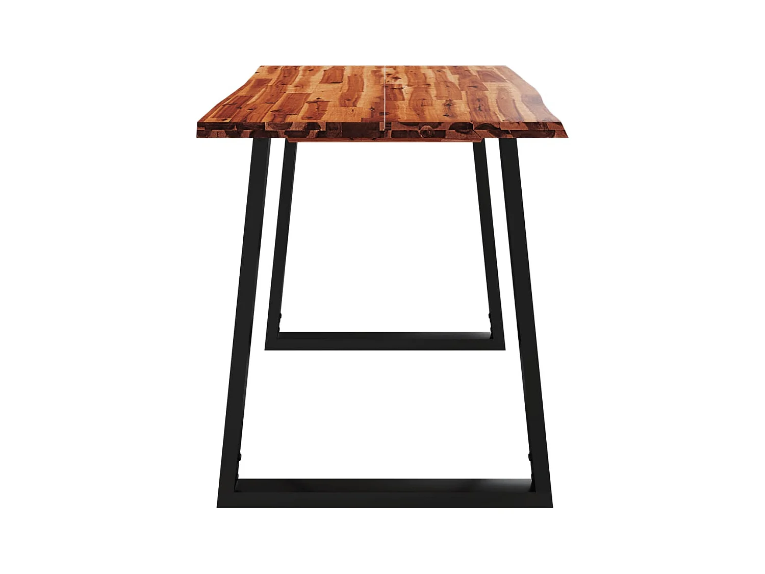 Table à manger 110x70x75 cm bois d'acacia solide à bord vif FR125199