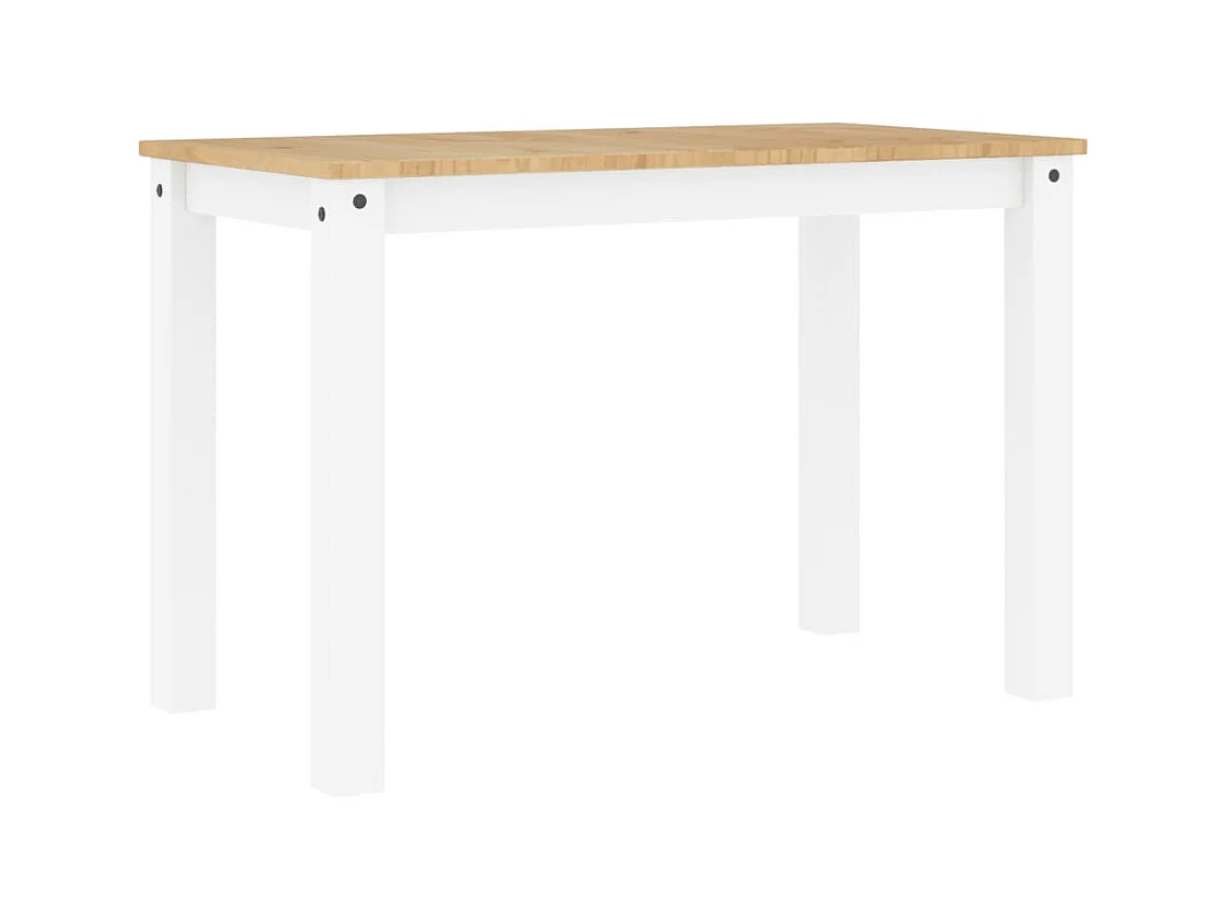 Mesa de comedor Panama madera maciza pino blanco 117x60x75 cm ES901473