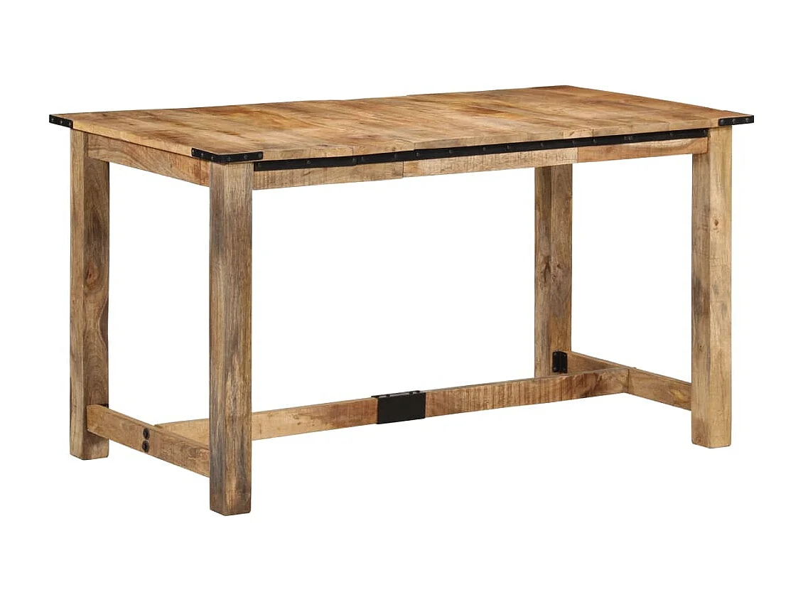 Mesa de jantar 140x70x75 cm madeira de mangueira maciça PT754219