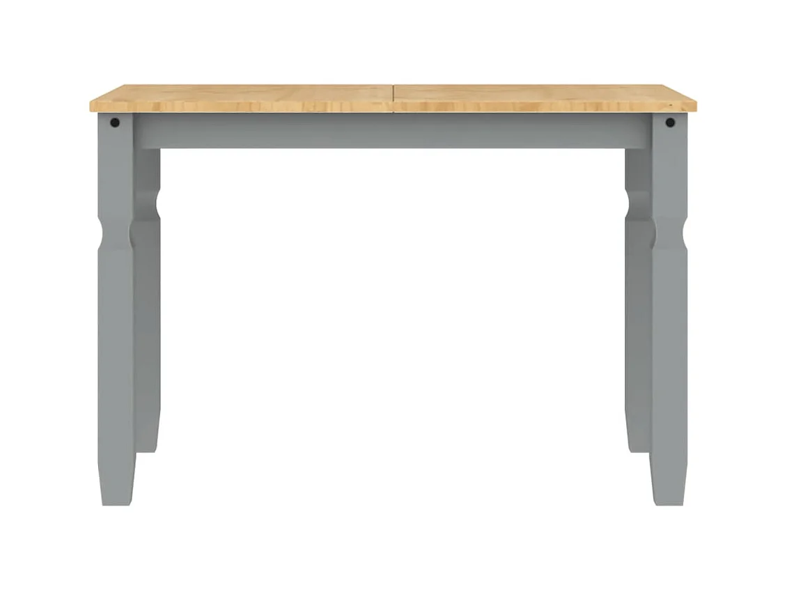 Table à manger Corona gris 112x60x75 cm bois massif de pin FR385821