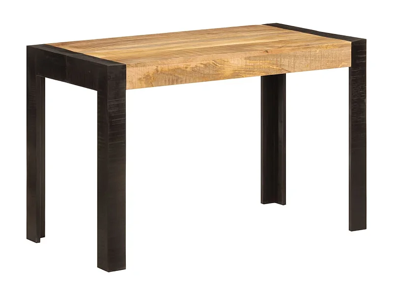 Table à dîner 120x60x76 cm bois de manguier massif FR657117