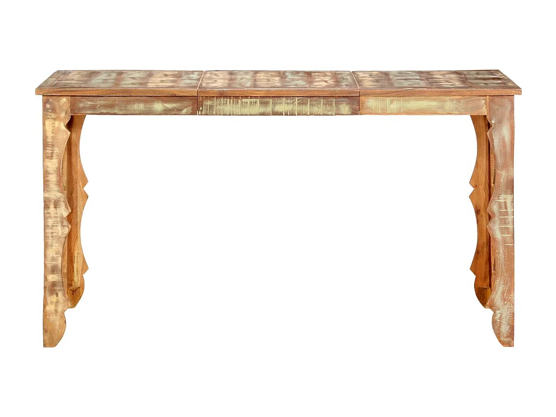 Table de salle à manger 140x70x76cm Bois de récupération massif FR963500