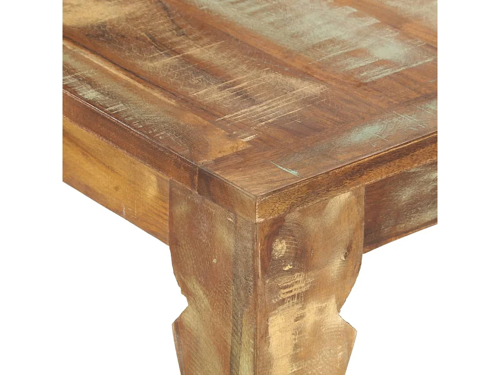 Table de salle à manger 140x70x76cm Bois de récupération massif FR963500