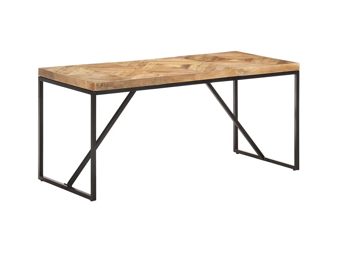 Table à dîner 160x70x76 cm Bois massif d'acacia et de manguier FR618317