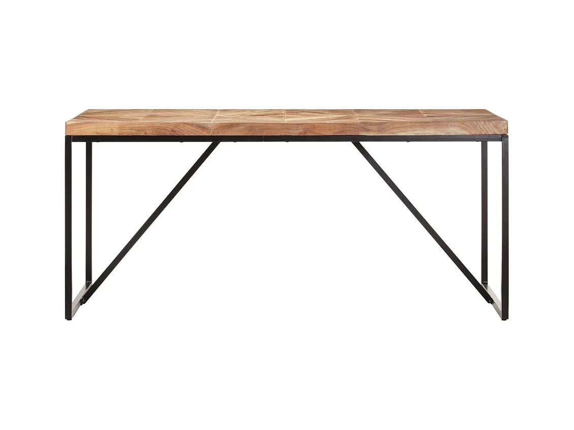 Table à dîner 160x70x76 cm Bois massif d'acacia et de manguier FR618317