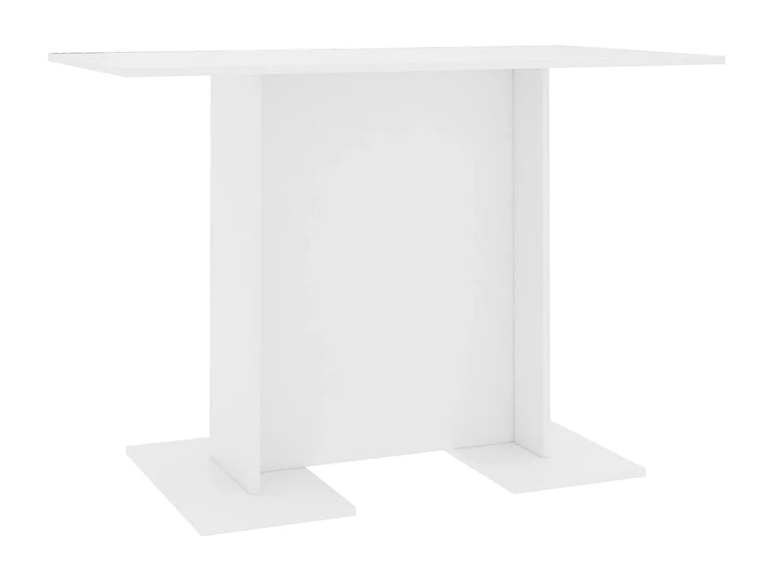 Table de salle à manger Blanc 110 x 60 x 75 cm Bois ingénierie FR256057
