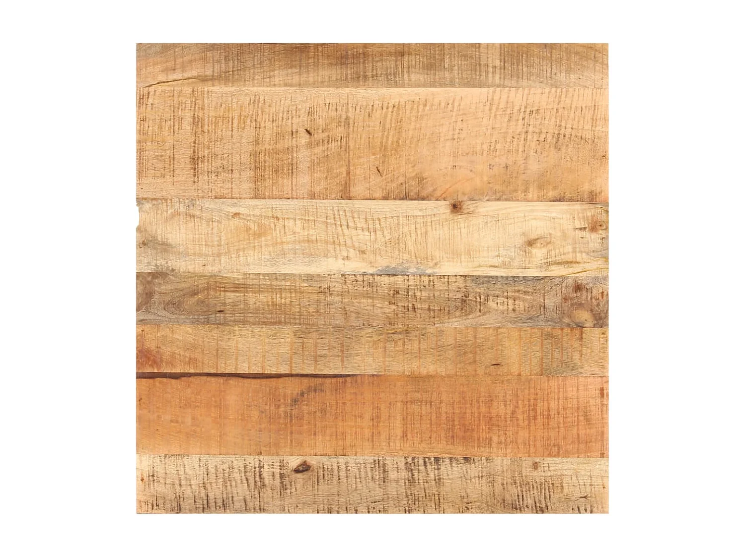 Table de bistro Carrée 80x80x75 cm Bois de manguier brut FR398301