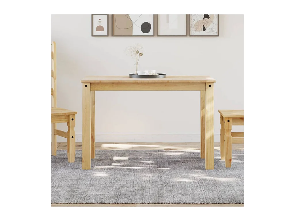 Table à manger Panama 117x60x75 cm bois massif de pin FR834501
