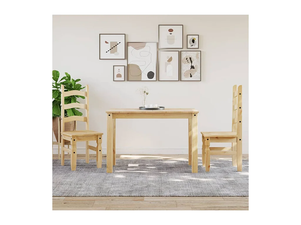 Table à manger Panama 117x60x75 cm bois massif de pin FR834501