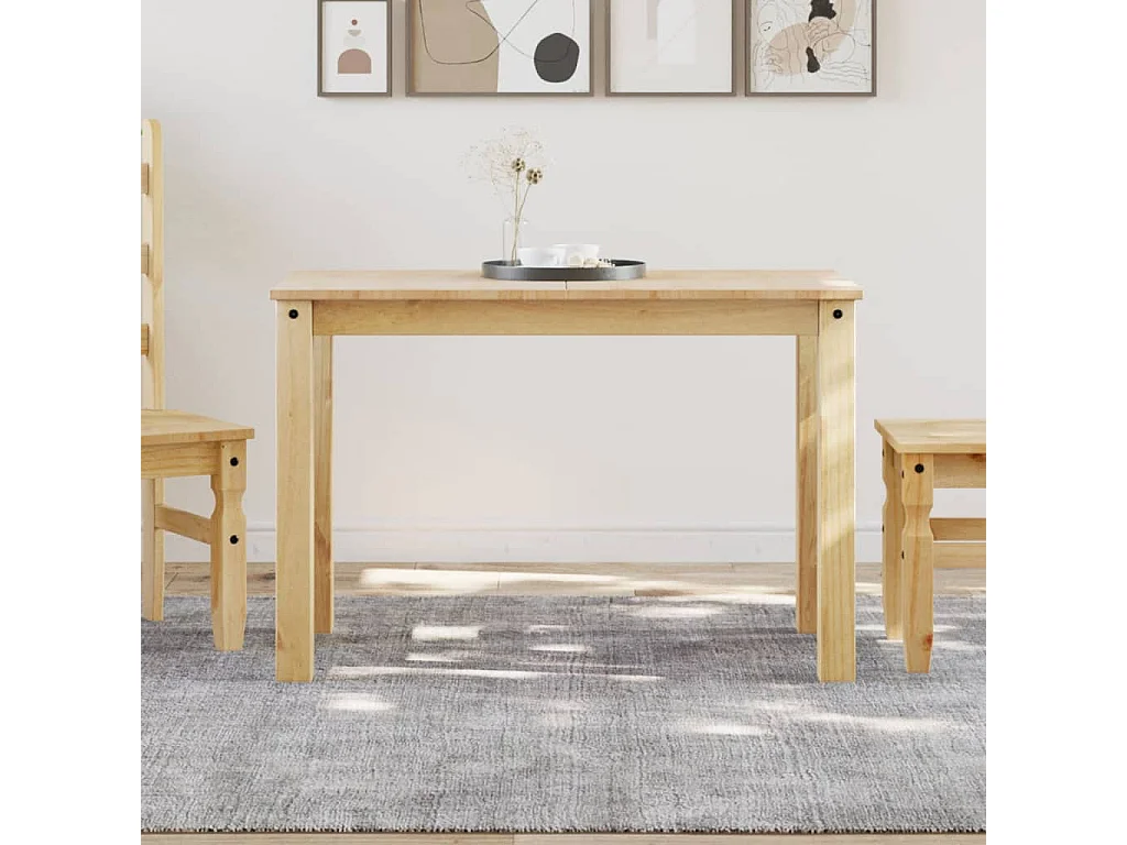 Mesa de comedor Panama madera maciza de pino 117x60x75 cm ES897633