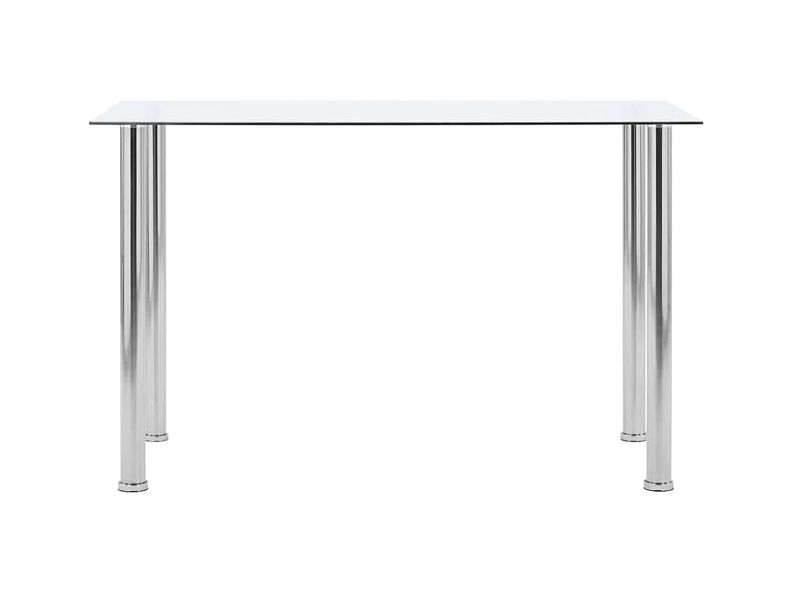 Table à manger Transparent 120x60x75 cm Verre trempé FR508268