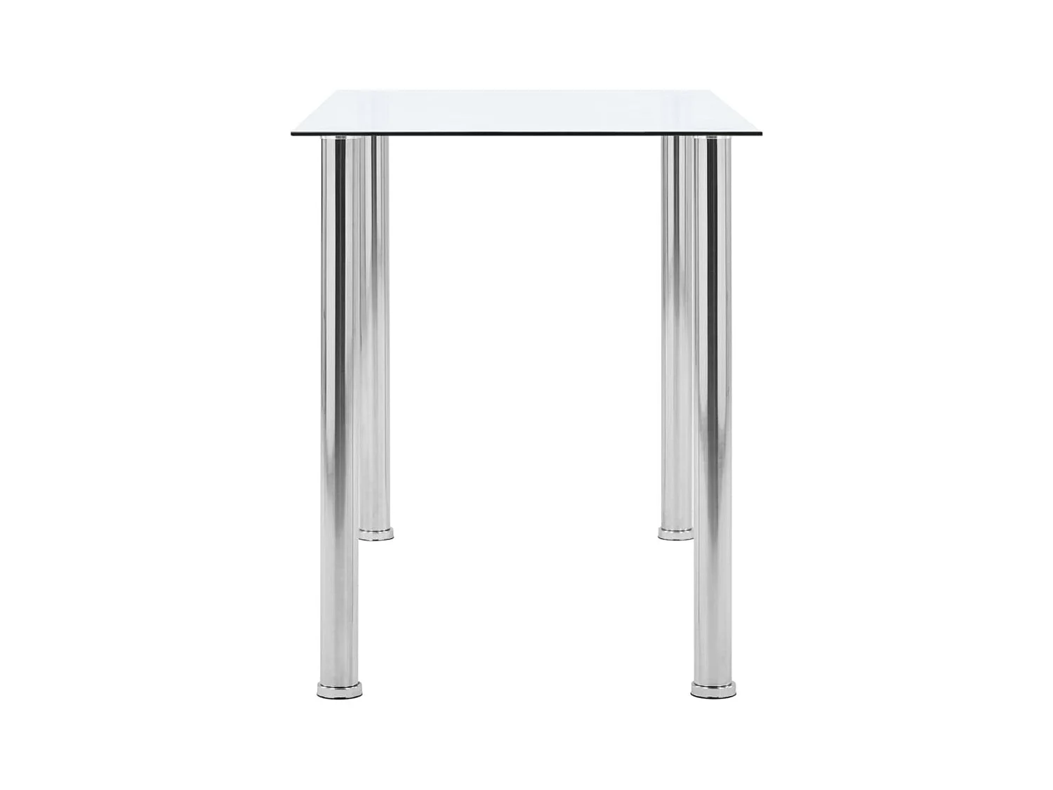 Table à manger Transparent 120x60x75 cm Verre trempé FR508268