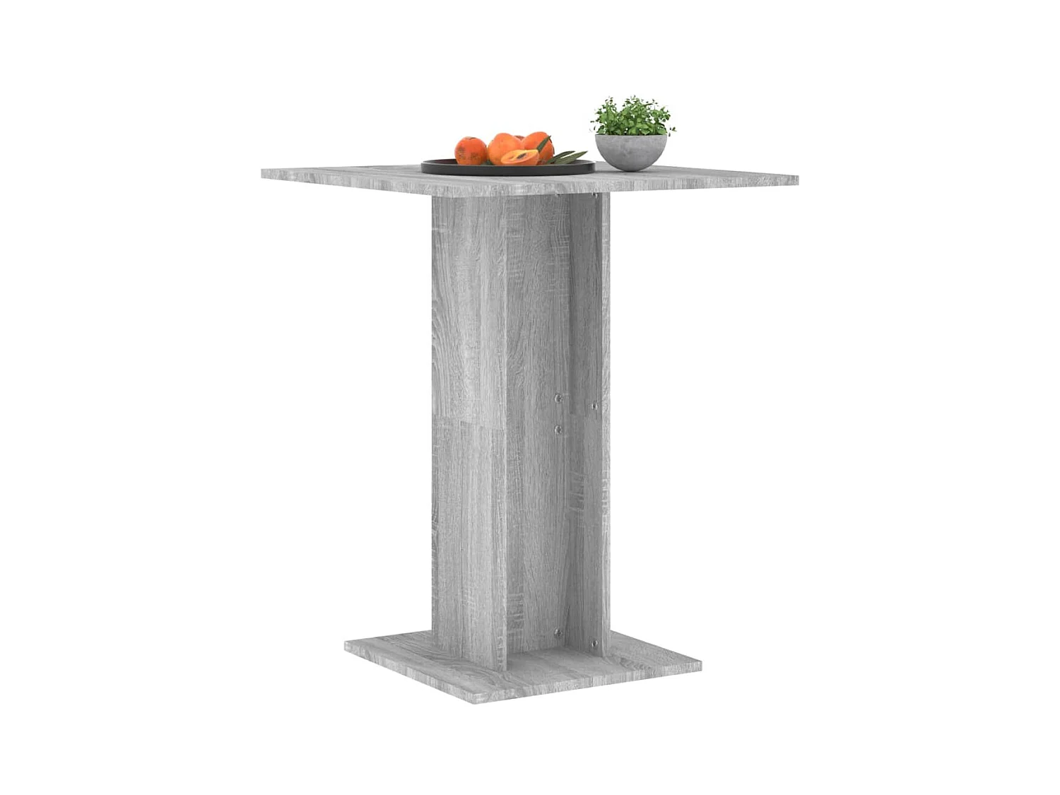 Table de bistro Sonoma gris 60x60x75 cm Bois d'ingénierie FR651930