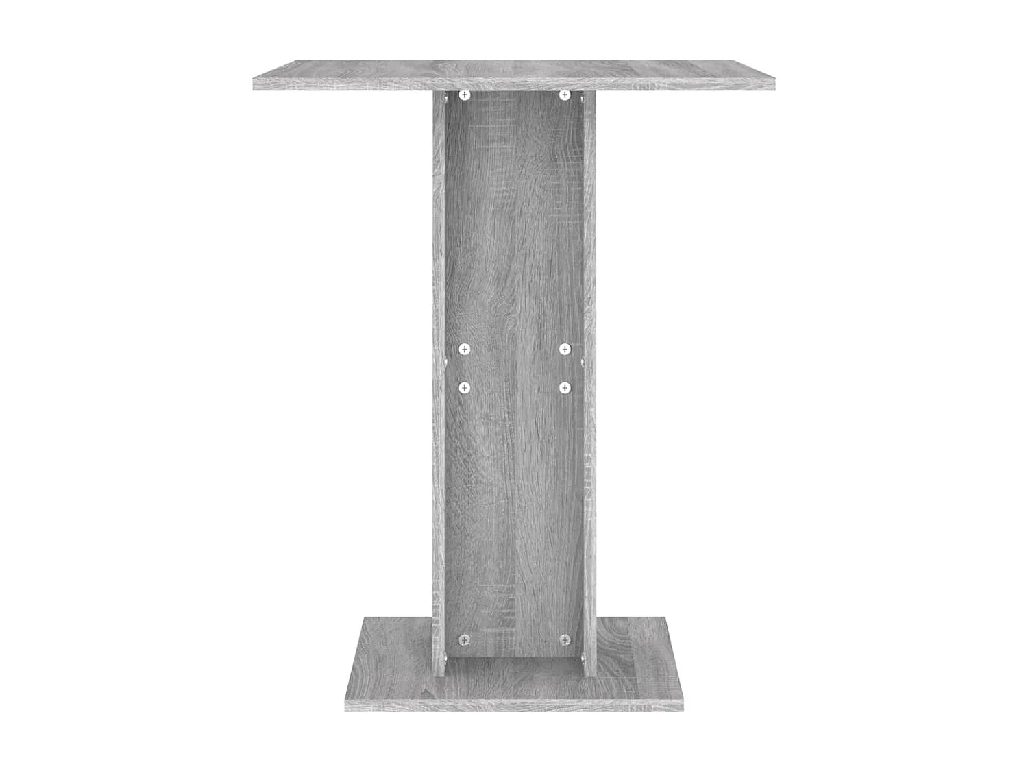 Mesa de bistró madera contrachapada gris Sonoma 60x60x75 cm ES490282