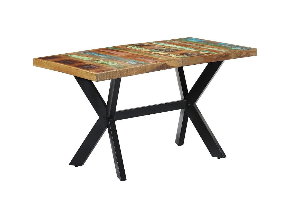 Table à manger 140x70x75 cm Bois de récupération massif FR648985