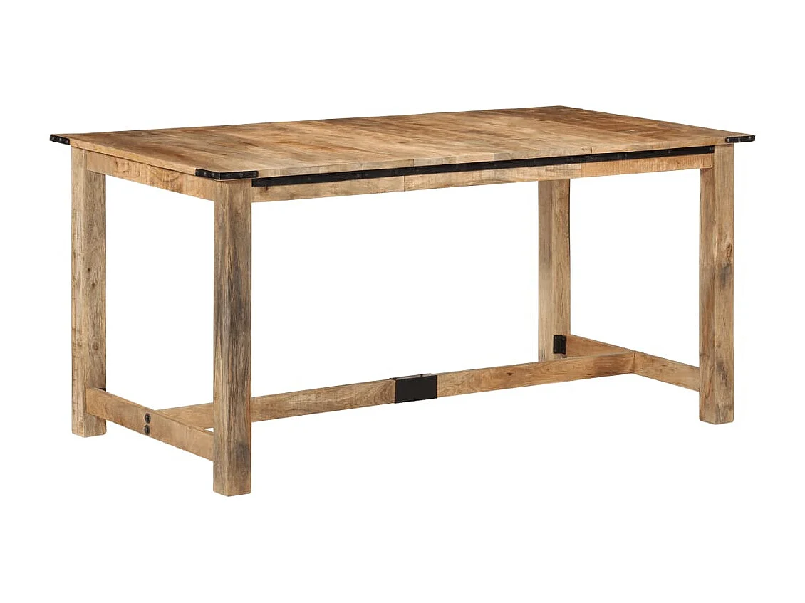 Table à manger 160x80x75 cm bois de manguier massif FR429616