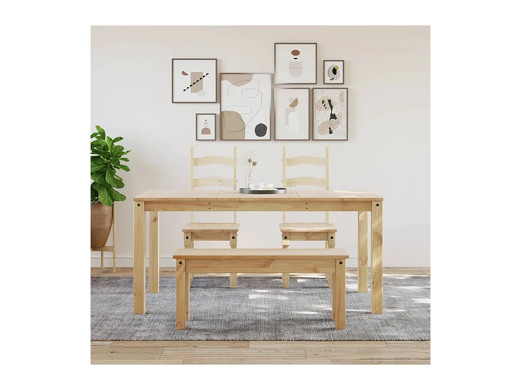 Table à manger Panama 160x80x75 cm bois massif de pin FR512665
