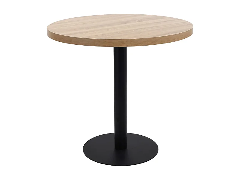 Mesa bistrô 80 cm MDF castanho-claro PT683635