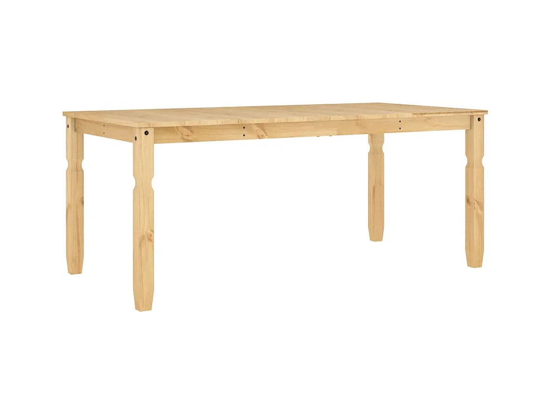 Mesa de comedor Corona madera maciza de pino 180x90x75 cm ES460795