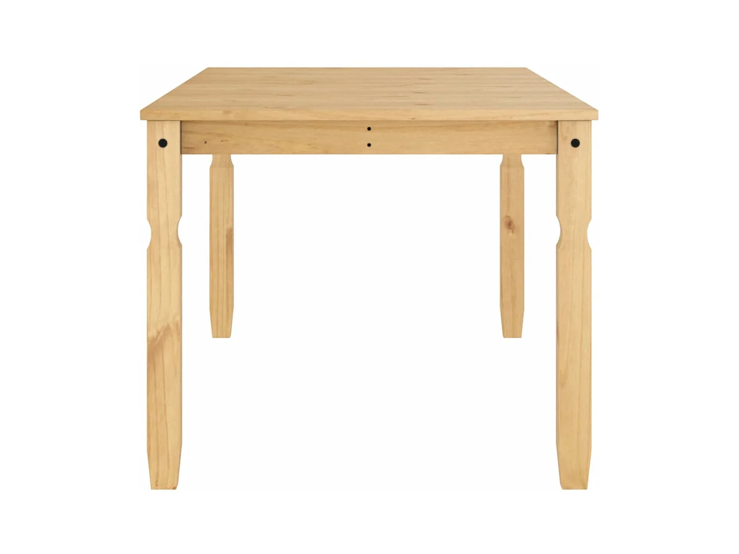 Mesa de comedor Corona madera maciza de pino 180x90x75 cm ES460795