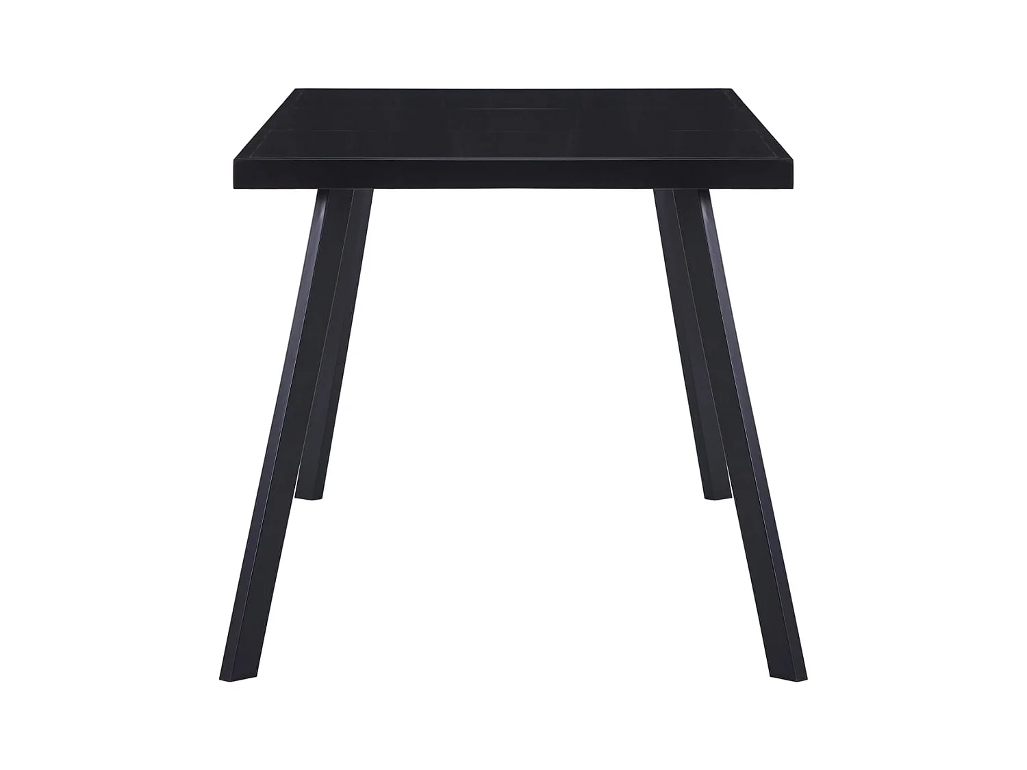 Table à manger Noir 180x90x75 cm Verre trempé FR992273