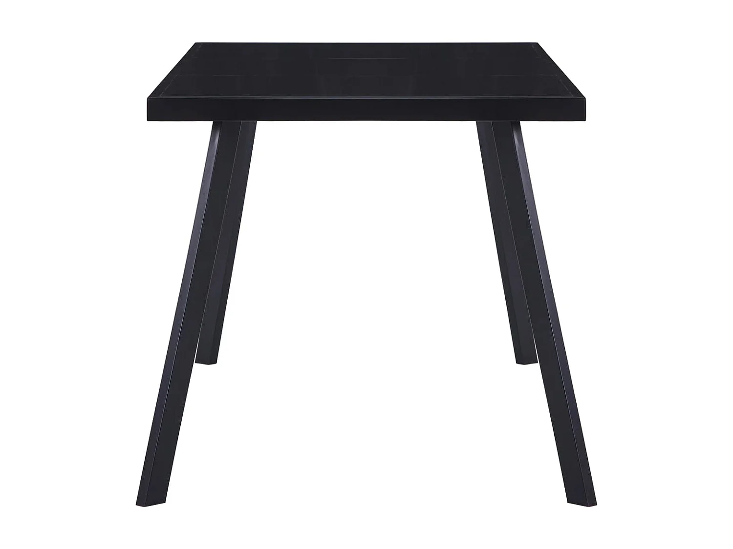 Table à manger Noir 180x90x75 cm Verre trempé FR992273