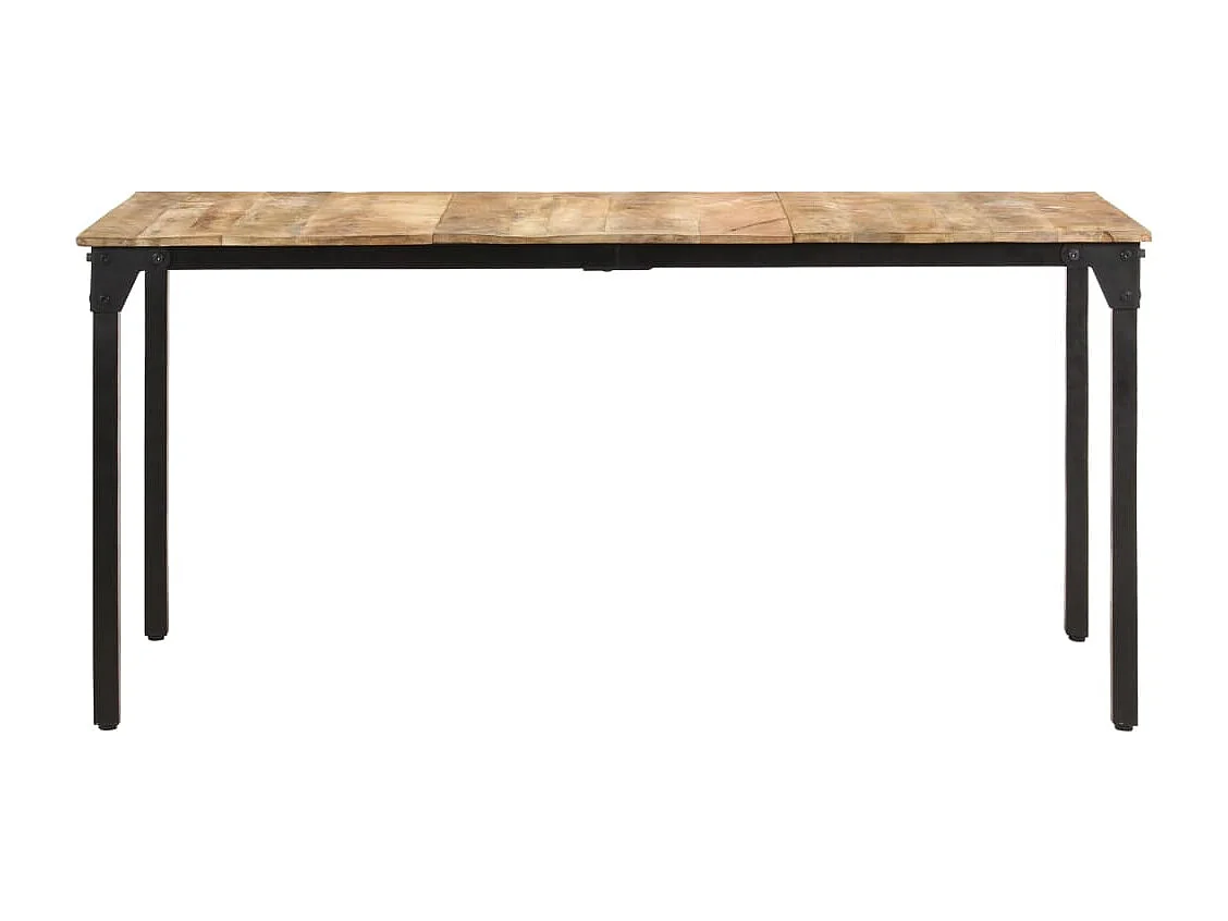 Table de salle à manger 160x80x76 cm Bois de manguier brut FR538596