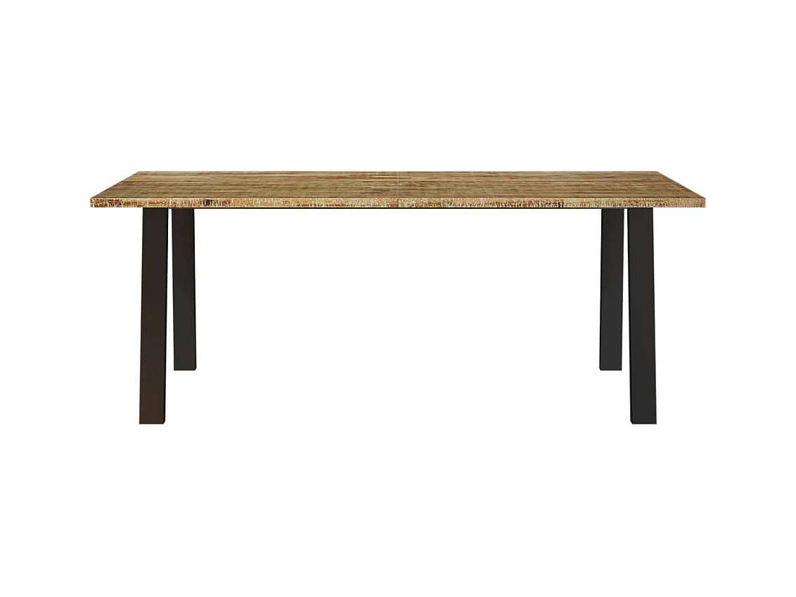 Mesa de comedor madera maciza de acacia 200x90x75 cm ES957359