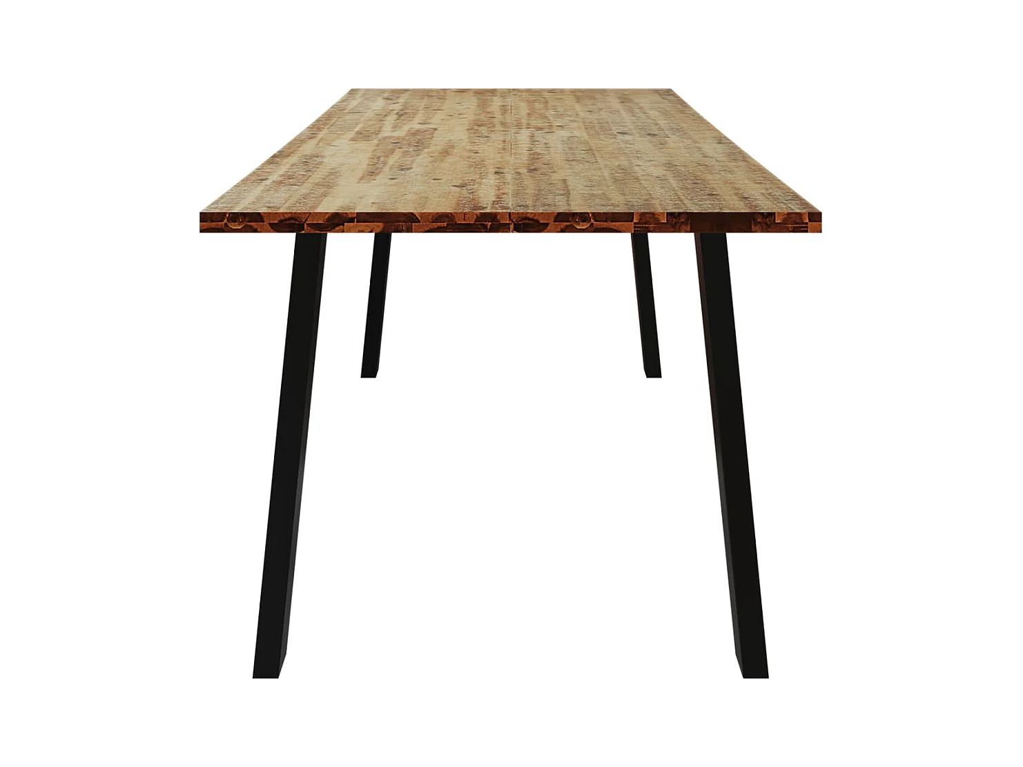 Mesa de comedor madera maciza de acacia 200x90x75 cm ES957359