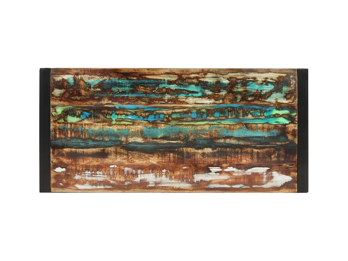 Mesa de jantar 120x55x76 cm madeira recuperada maciça PT890672