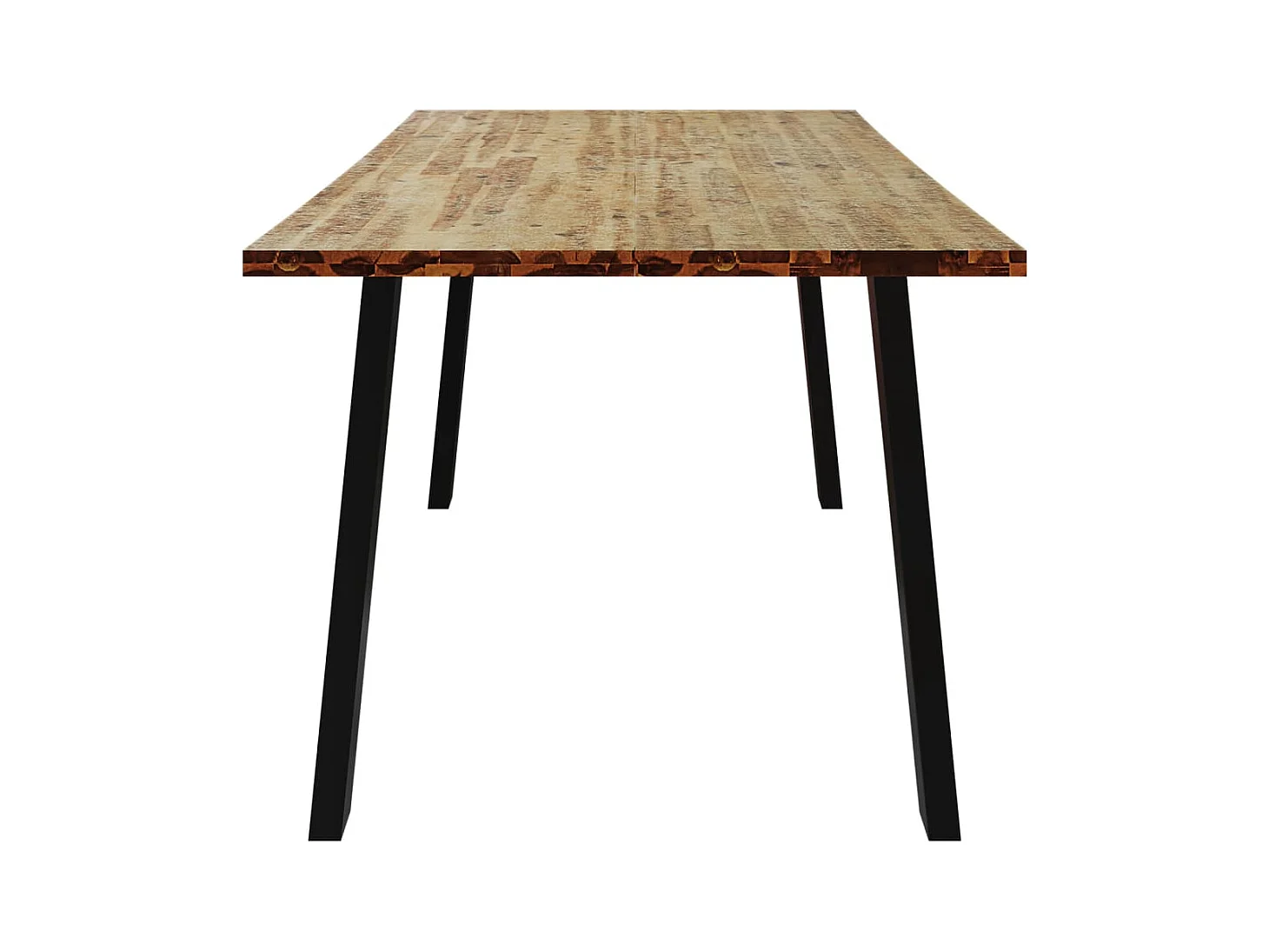 Mesa de comedor madera maciza de acacia 150x90x75 cm ES922915
